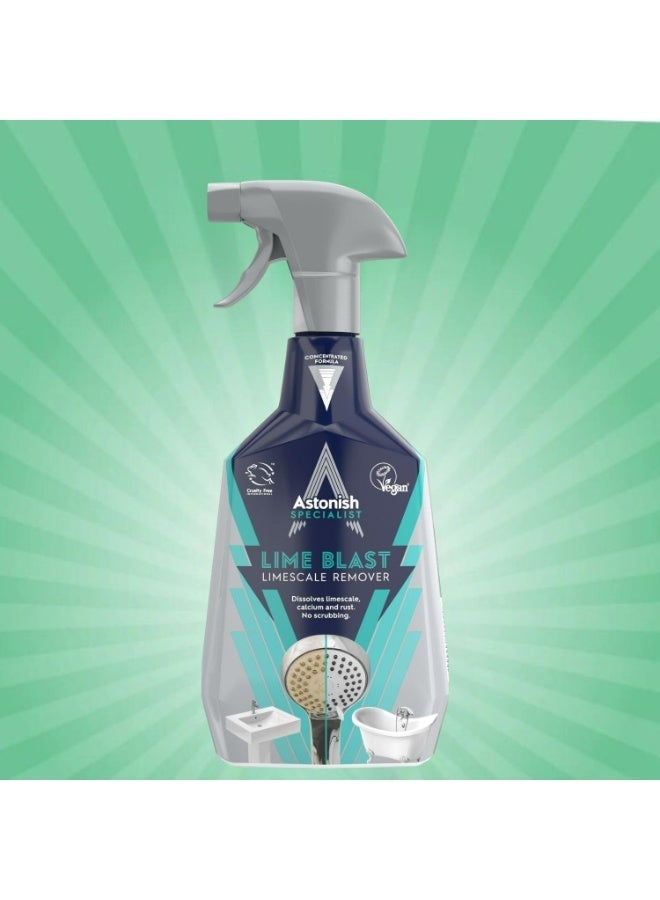 Astonish Lime Blast Ultimate Limescale Remover - No Scrubbing - Removes Limescale, Calcium & Rust - 750ml - Image 2